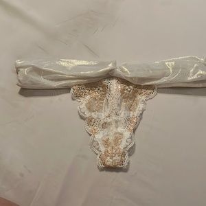 Victoria secret wedding type thong, NWOT